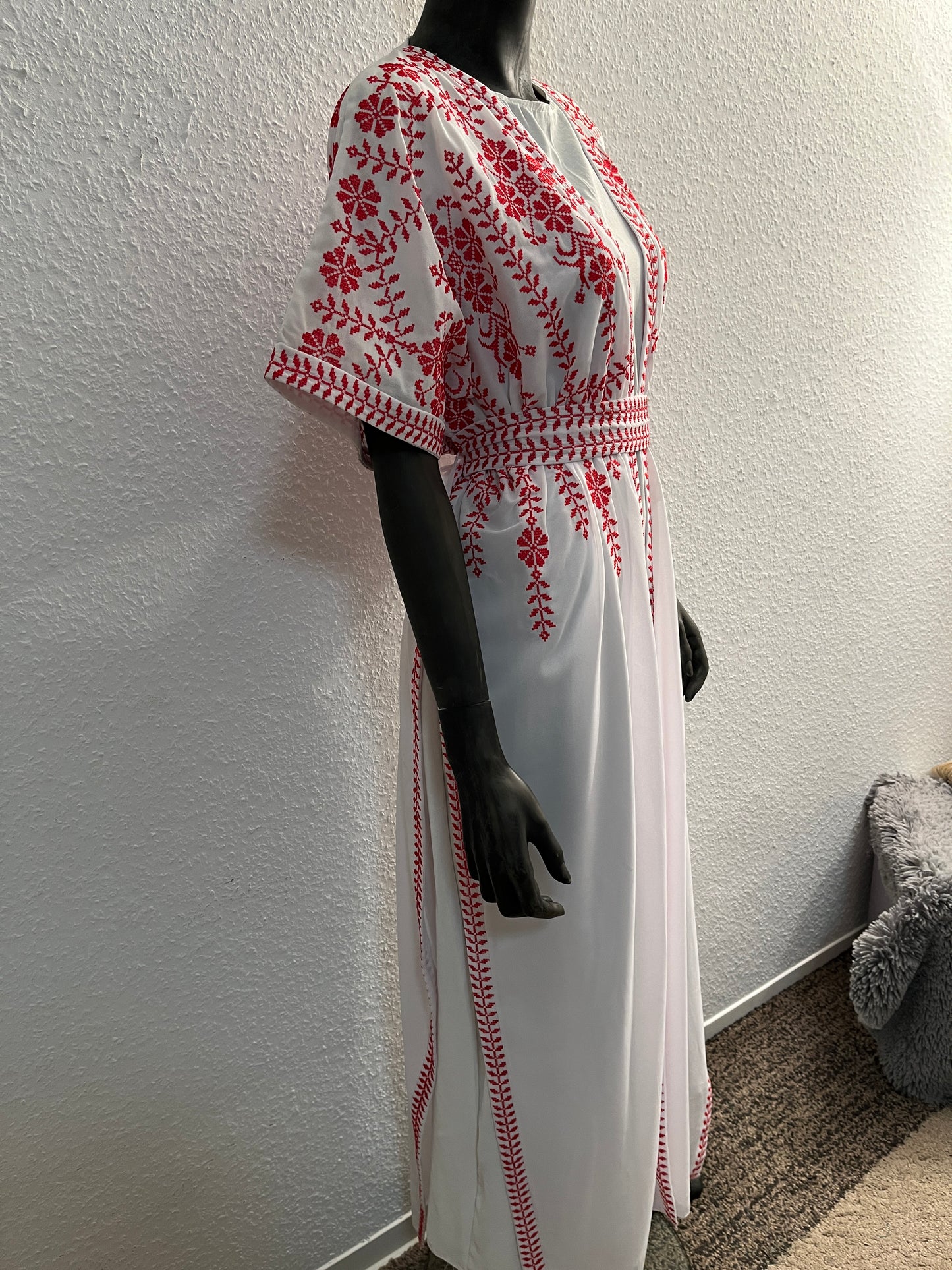 Palästina Kimono Weiß Kurzarm