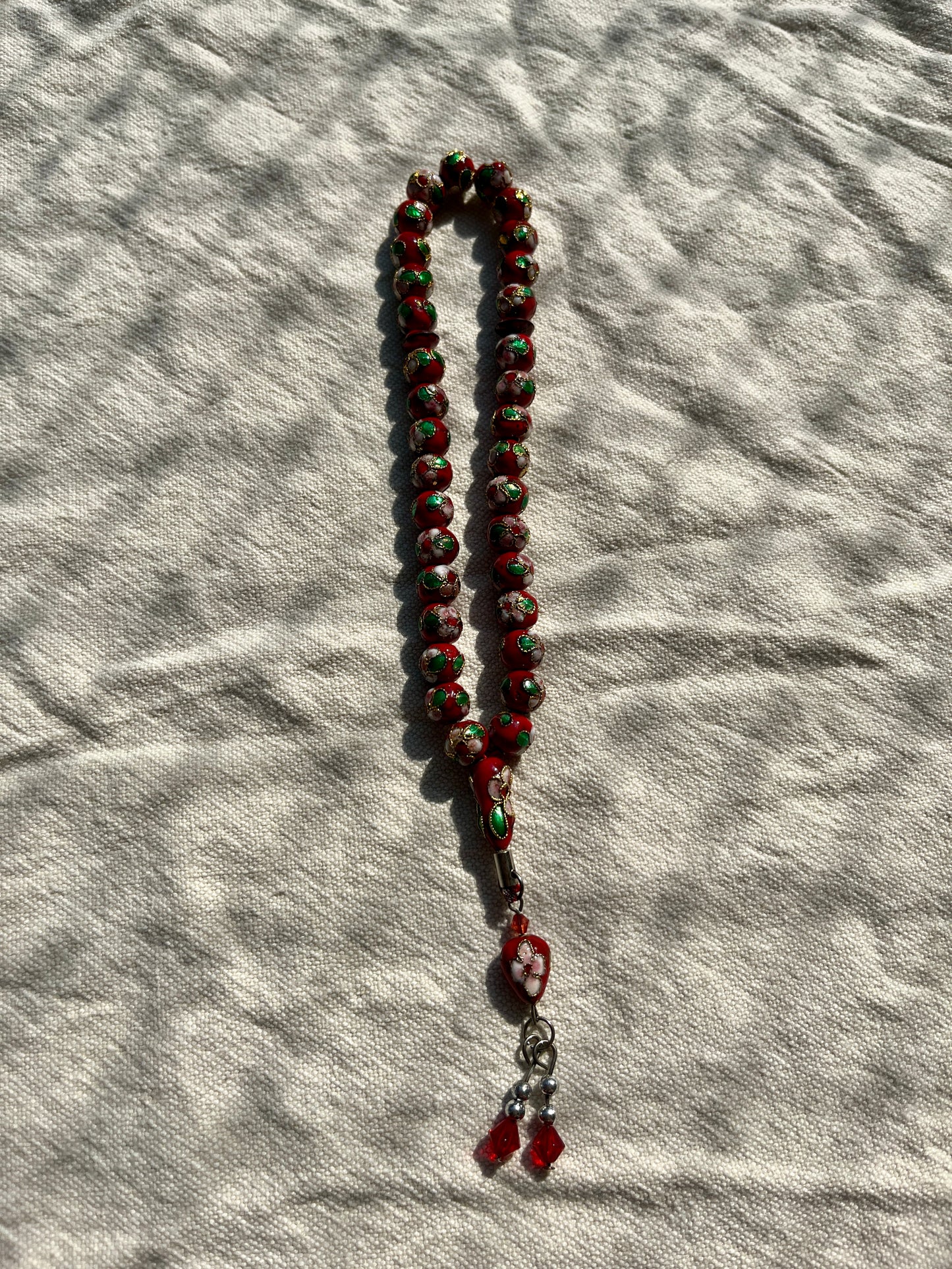 Tasbih Gebetskette Floral Handarbeit