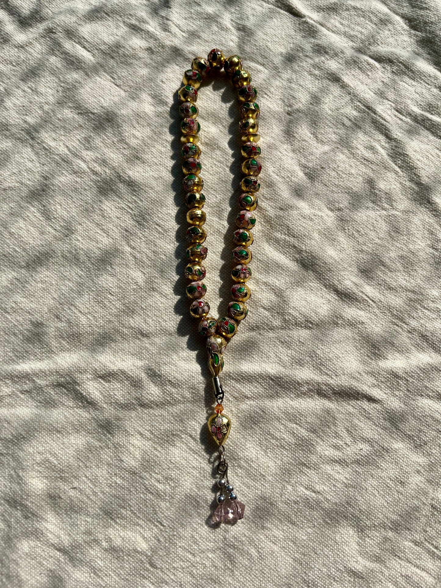 Tasbih Gebetskette Floral Handarbeit