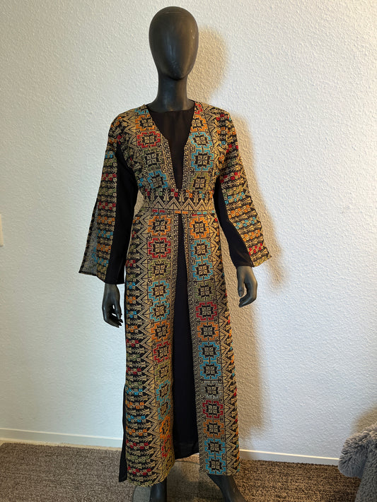 Palästina Kimono Schwarz Bunt