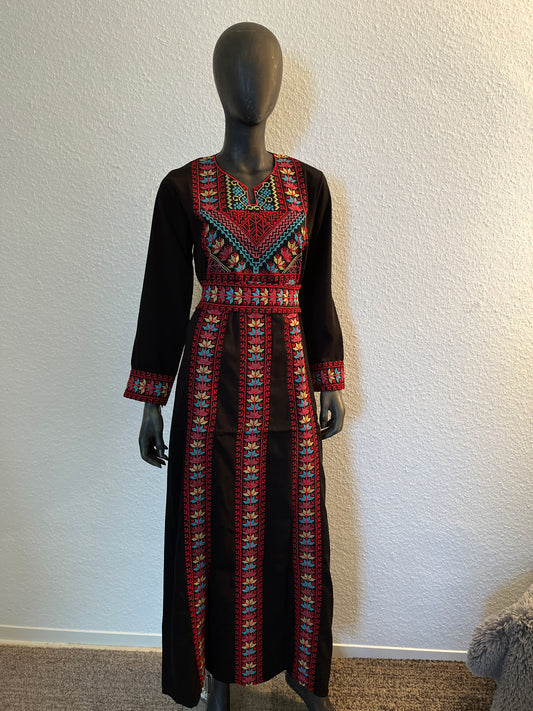Palästina Abaya Bunt Rot