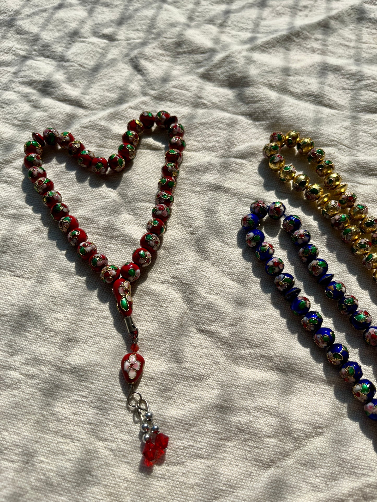 Tasbih Gebetskette Floral Handarbeit