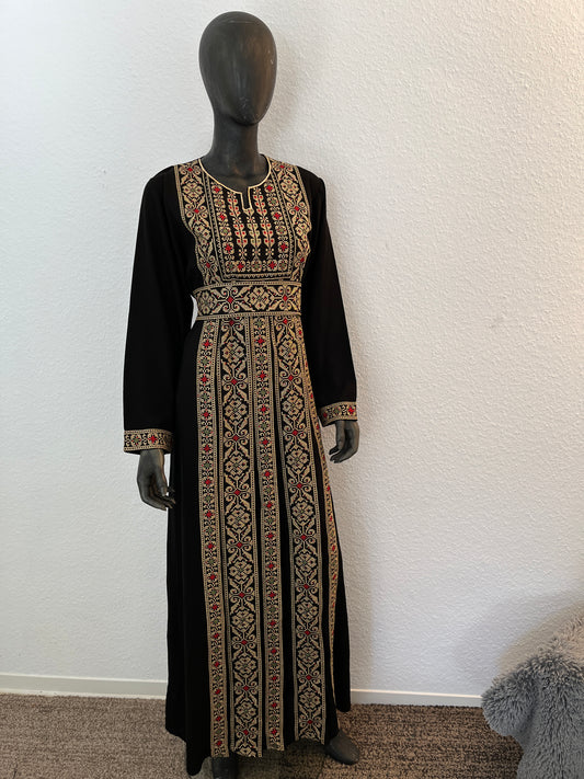 Palästina Abaya Original Glitzer Gold