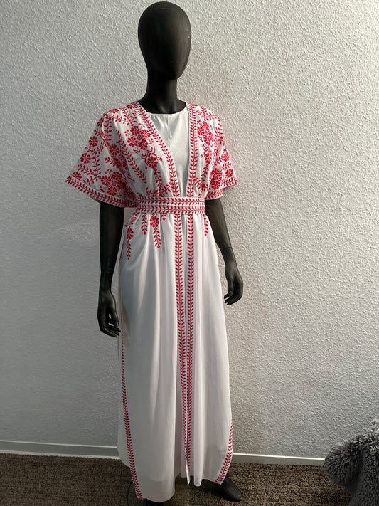 Palästina Kimono Weiß Kurzarm